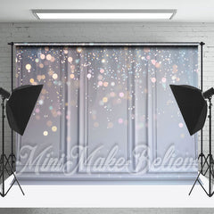 Lofaris Pink Bokeh White Wall Vintage Photo Shoot Backdrop