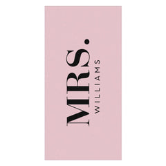 Lofaris Pink Custom Name Honeymoon Couple Beach Towel for Gifts