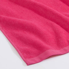 Lofaris Pink Embroidered Ombre Initial Beach Towel