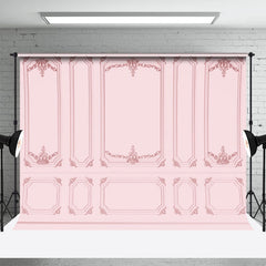 Lofaris Pink Exquisite Pattern Girls Retro Wall Backdrop