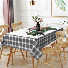 Lofaris Pink Floral Green Truck Butterfly Kitchen Tablecloth