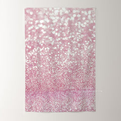 Lofaris Pink Glitter Bokeh Photography Wedding Backdrop