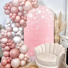 Lofaris Pink Glitter Diamonds Bokeh Arch Backdrop For Party