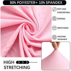 Lofaris Pink High Top Round Spandex Cocktail Tablecloths