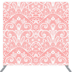 Lofaris Pink Lace Parttern Fabric Backdrop Cover For Party