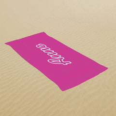 Lofaris Pink Personalized Name Summer Pool Beach Towel