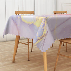 Lofaris Pink Purple Gilding Fluid Griotte Texture Tablecloth