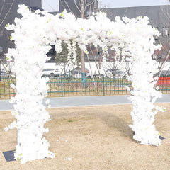 Lofaris Pure White Arch Artificial Flower Wall Party Decor