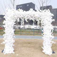 Lofaris Pure White Arch Artificial Flower Wall Party Decor