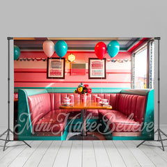 Lofaris Pink Sofa Booth Balloon Diner Architecture Backdrop