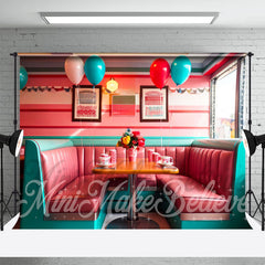 Lofaris Pink Sofa Booth Balloon Diner Architecture Backdrop