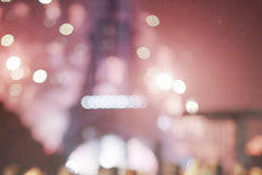 Lofaris Pink Theme Bokeh Eiffel Tower Photography Holiday Backdrop