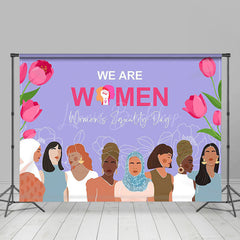 Lofaris Pink Tulip International Womens Equality Day Backdrop