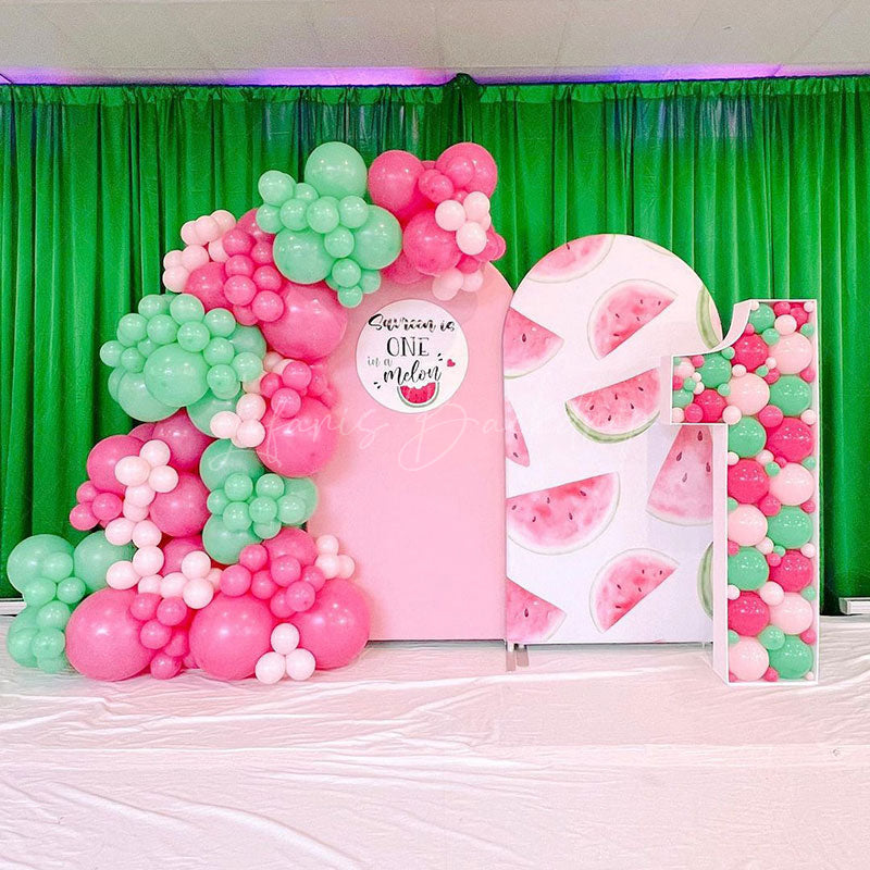 Lofaris Pink Watermelon Party Arch Backdrop Kit