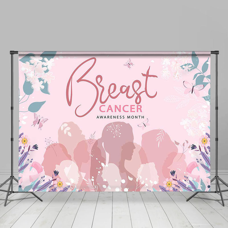 Lofaris Pink Woman Breast Cancer Awareness Month Backdrop