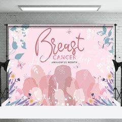 Lofaris Pink Woman Breast Cancer Awareness Month Backdrop