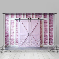 Lofaris Pink Wooden Retro Wall Backdrop For Photography