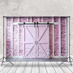 Lofaris Pink Wooden Retro Wall Backdrop For Photography