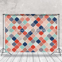 Lofaris Plain Geometric Pattern Birthday Cake Smash Backdrop