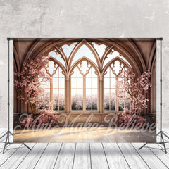 Lofaris Plum Blossom Tree And Indoor Moslem Window Backdrop
