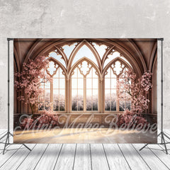 Lofaris Plum Blossom Tree And Indoor Moslem Window Backdrop