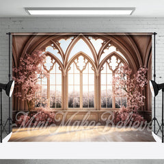 Lofaris Plum Blossom Tree And Indoor Moslem Window Backdrop