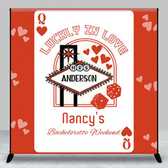 Lofaris Poker Lucky In Love Custom Bachelorette Backdrop