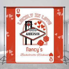 Lofaris Poker Lucky In Love Custom Bachelorette Backdrop