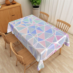 Lofaris Posh Colorful Geometric Triangle Pattern Tablecloth