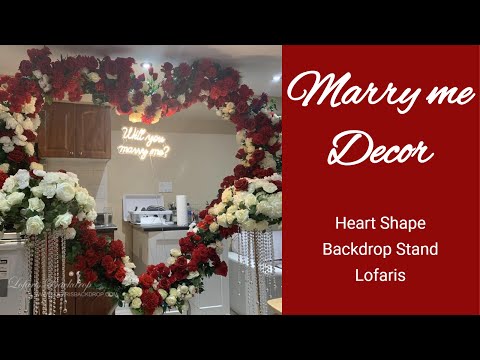 Heart Shape Heavy Duty Wedding Arch Backdrop Stand