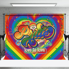 Lofaris Pride Love Is Rainbow Ribbons Dance Backdrop