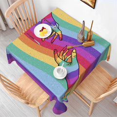 Lofaris Pride Month In Nyc Rainbow Lgbt Square Tablecloths