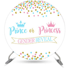 Lofaris Prince Or Princess Round Backdrop For Gender Reveal