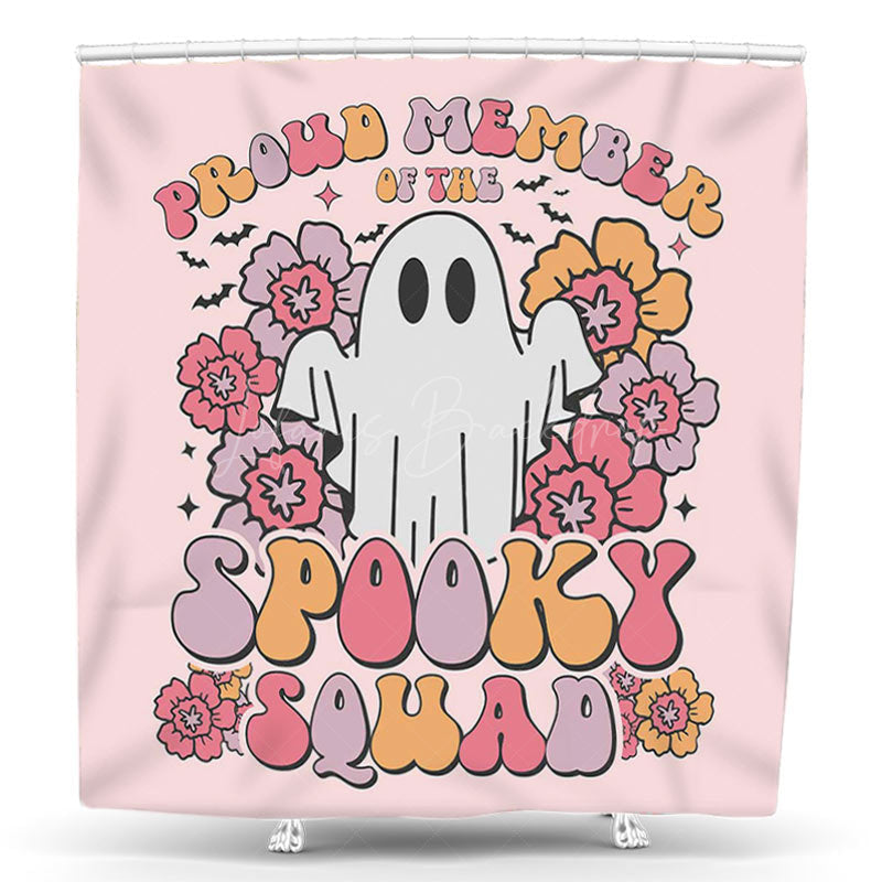 Lofaris Proud Member Spooky Squad Halloween Shower Curtain