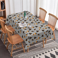 Lofaris Pumpkin And Castle Pattern Halloween Tablecloth