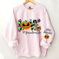 Lofaris Pumpkin Halloween Love Grandma Life And Kids CTH01 Sweatshirt