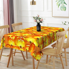 Lofaris Pumpkin Lantern Bat Spider Web Halloween Tablecloth