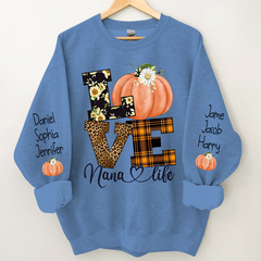 Lofaris Pumpkin Love Nana Life And Kids CTH01 Sweatshirt