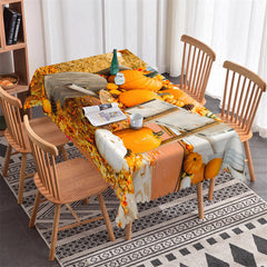 Lofaris Pumpkins Autumn Maples Chair Tablecloth For Decor