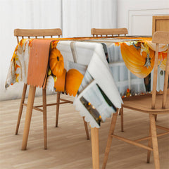 Lofaris Pumpkins Autumn Maples Chair Tablecloth For Decor