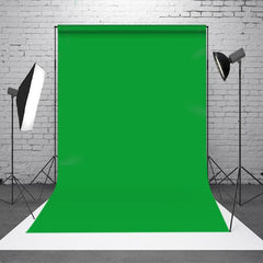 Lofaris Pure Green Solid Color Portrait Photo Booth Backdrop