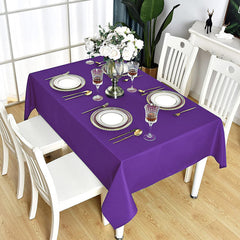 Lofaris Purple 150 GSM Polyester Banquet Rectangle Tablecloth