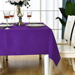 Lofaris Purple 150 GSM Polyester Banquet Rectangle Tablecloth