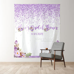 Lofaris Purple And Floral Themed Miss To Ms Wedding Backdrop