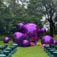 Lofaris Purple Giant Inflatable Mirror Balloon Party Decor