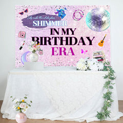 Lofaris Purple Sequin Shimmer Girls Birthday Party Backdrop