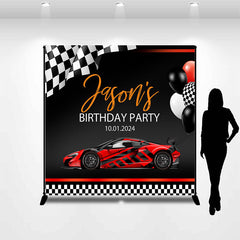 Lofaris Racing Car Custom Birthday Party Backdrop For Boy