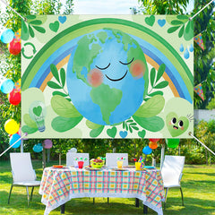 Lofaris Rainbow Greening Happy Earth Day Backdrop for Decor