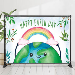 Lofaris Rainbow Nature Happy Earth Day Theme Backdrop