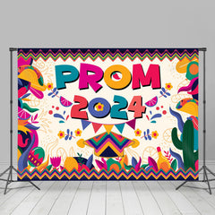 Lofaris Rainbow Stripes Easter Theme Beige Prom 2024 Backdrop